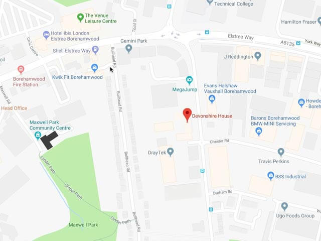 OCS UK Head Office Location Map